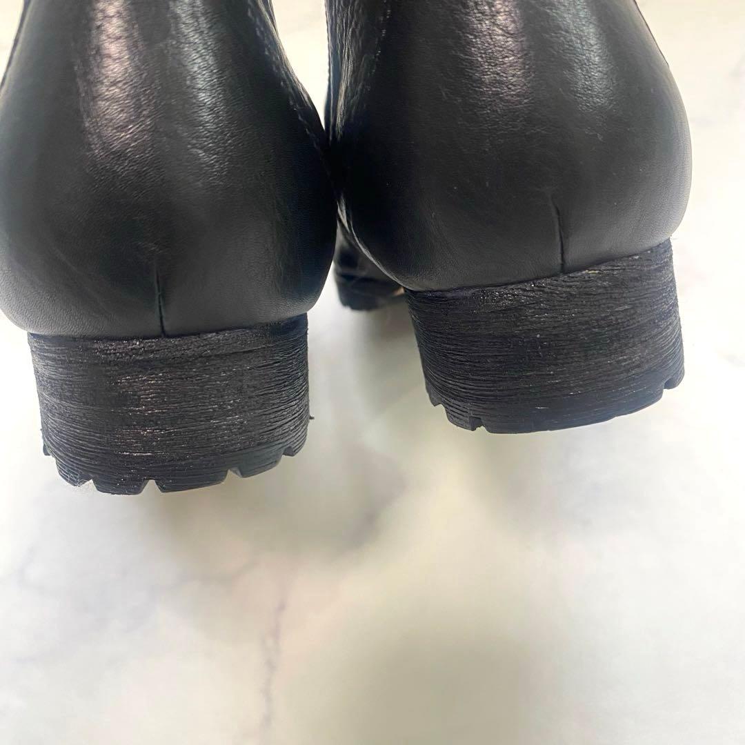 ほぼ未使用✨REGAL リーガル　レースアップレザーショートブーツ　黒　23.0