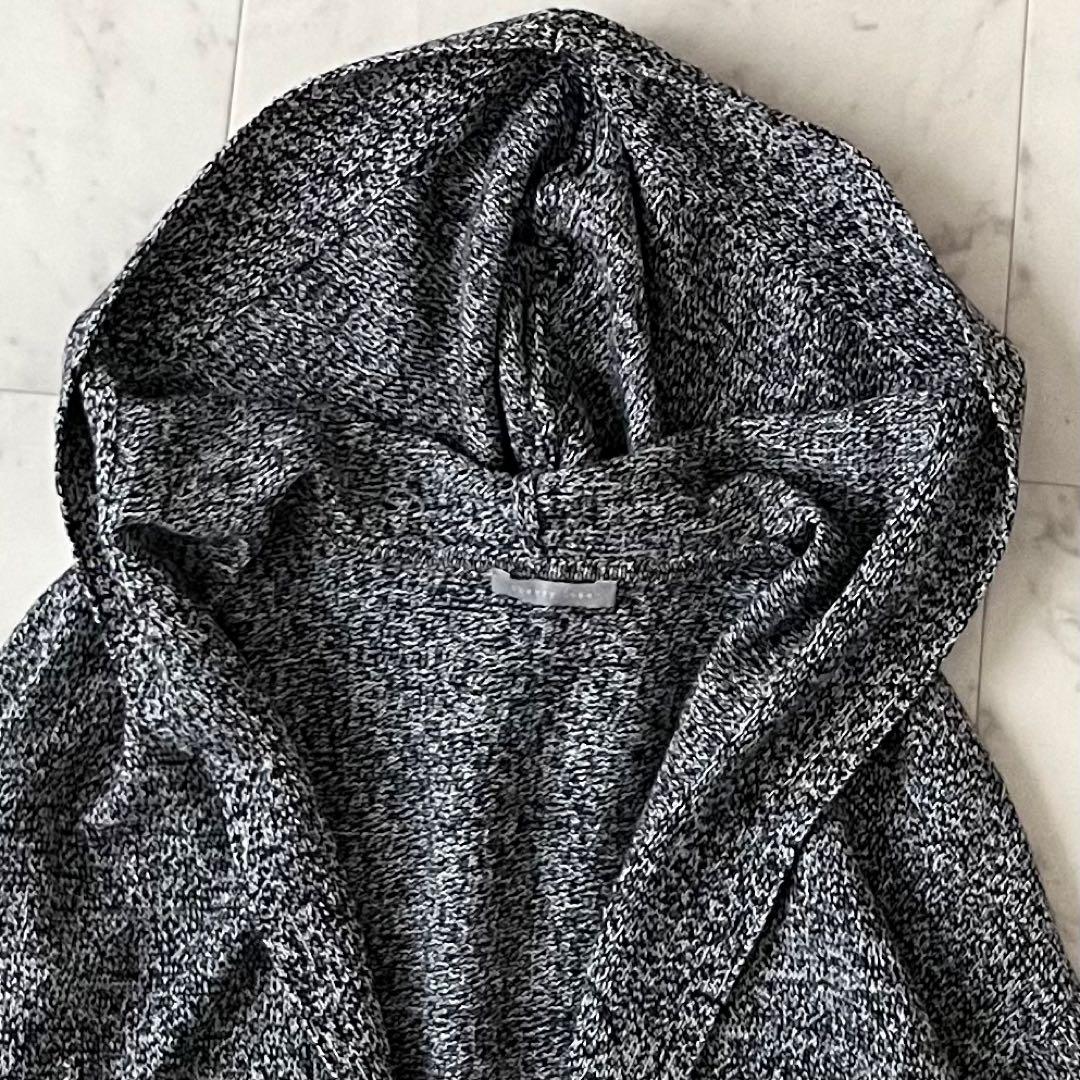 極美品♪セオリーリュクス ウールカシミヤカーディガン 38 ブラックミックス