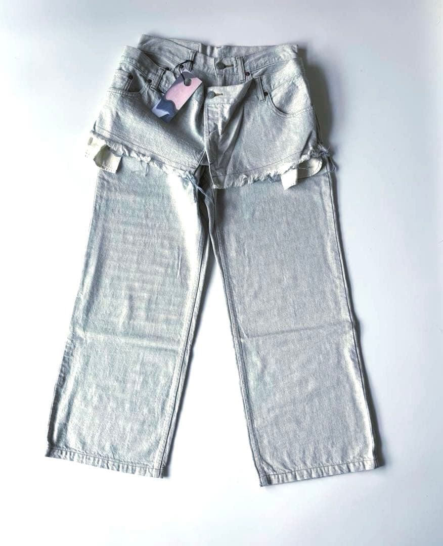 新品 kotohayokozawa コトハヨコザワ レイヤード デニム パンツ