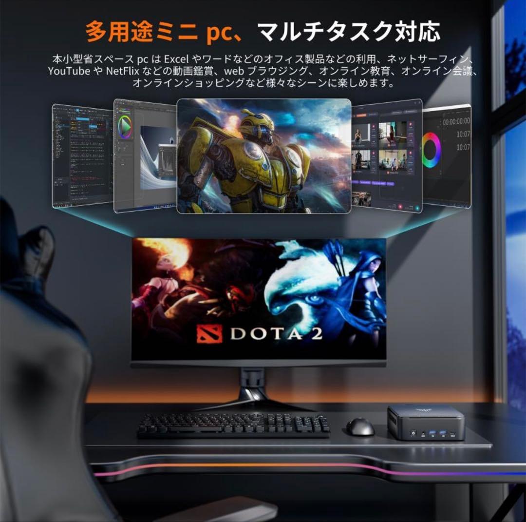 [新品未開封］NIPOGIミニpc ryzen AMD Ryzen5 7430U