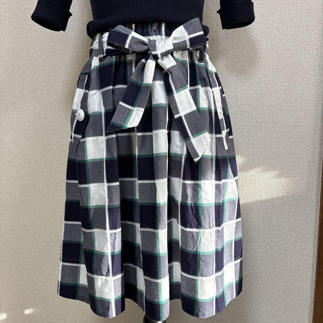 【人気】ブルーレーベルクレストブリッジ　ドッキングワンピース　ネイビー✖️グリーン