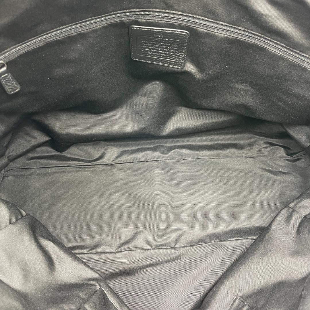 良品 COACH ボストンバッグ レザー ブラック 大容量 肩掛け