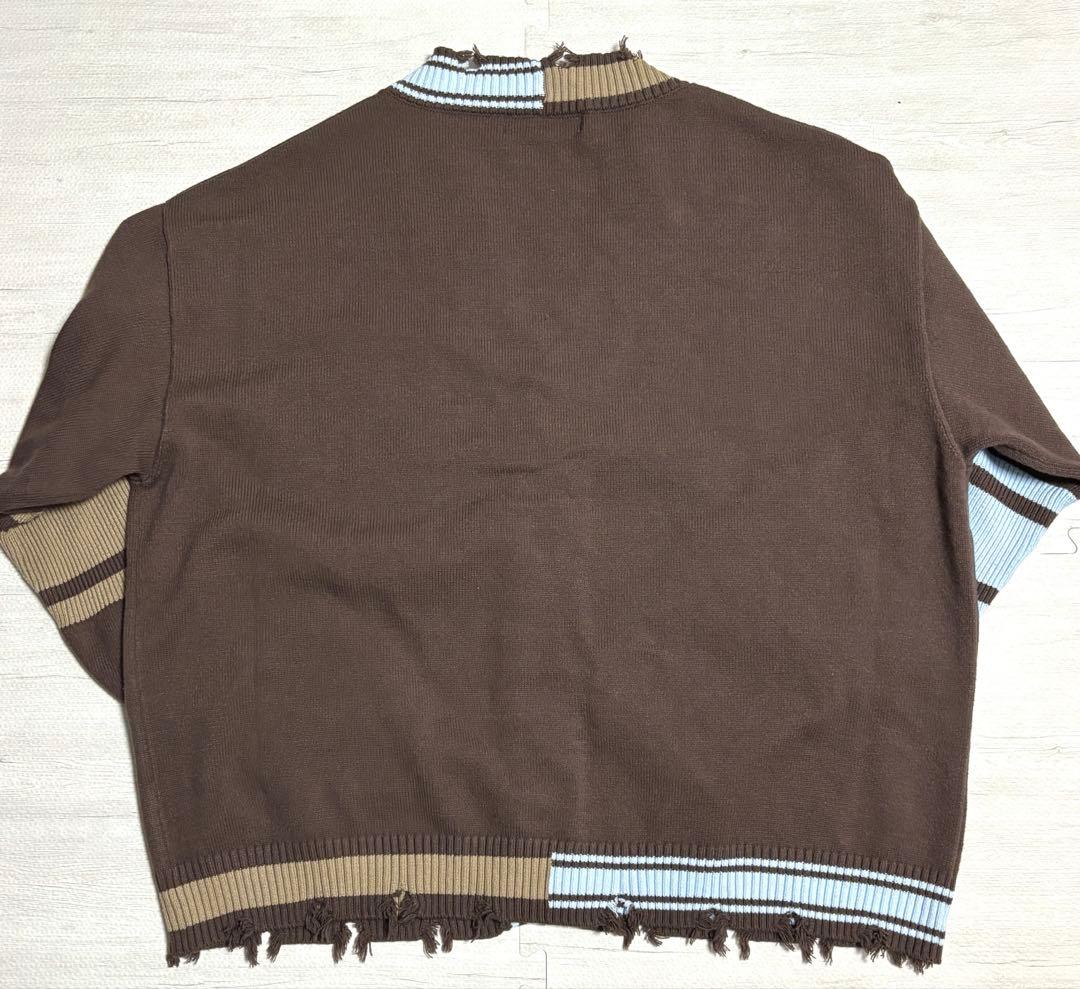 キャンディストリッパー CND COLLEGE DAMAGE CARDIGAN
