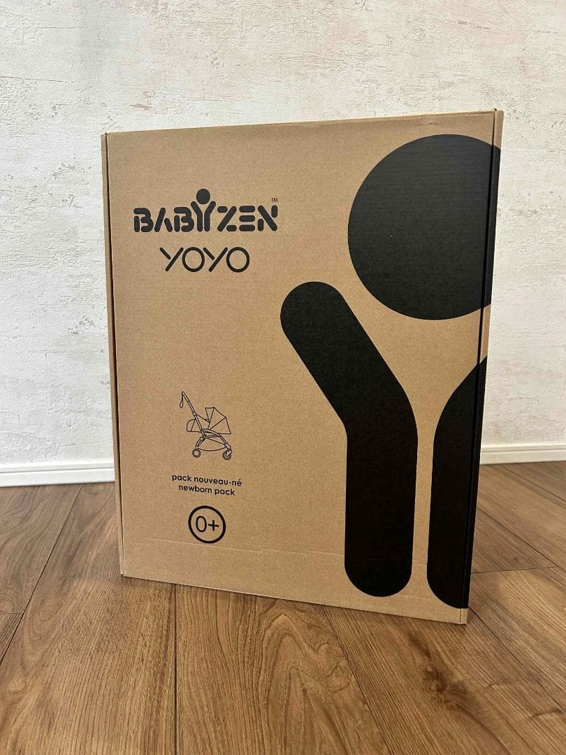【美品】BABYZEN　YOYO 0+　ニューボーンパック　グレー