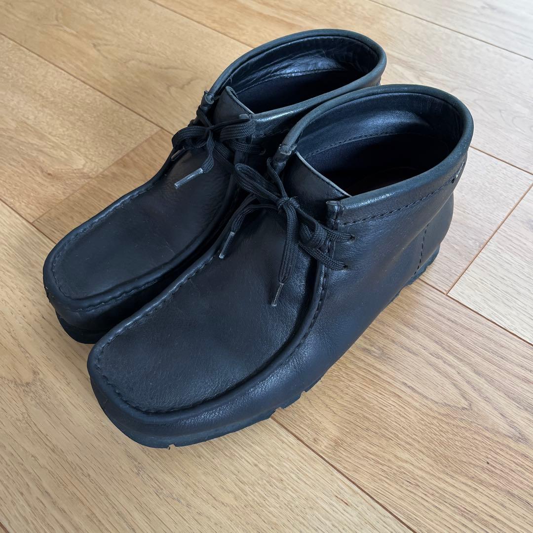 靴 Clarks Wallabee GTX black 26.5cm