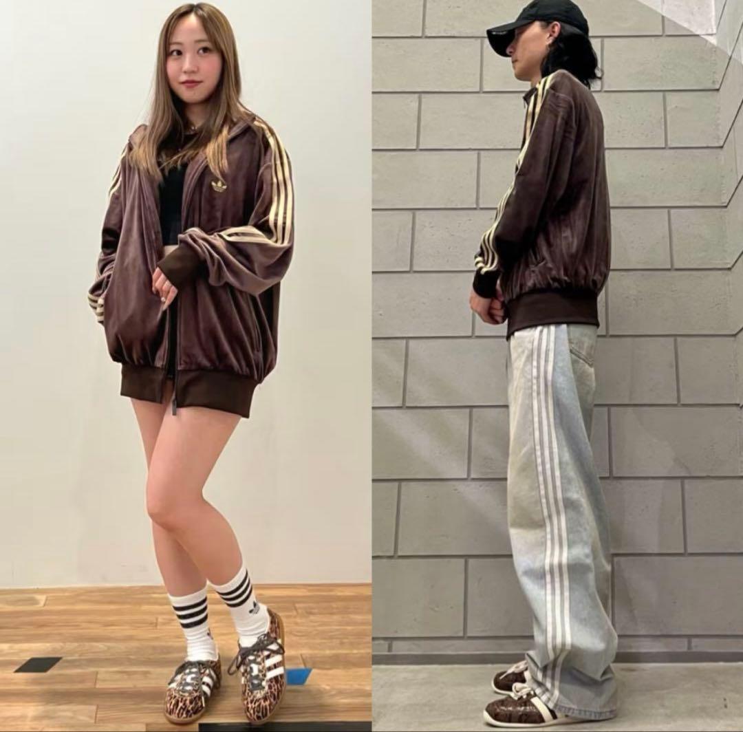 ジャケット・アウター adidas originals VELOUR FIREBIRD BROWN S