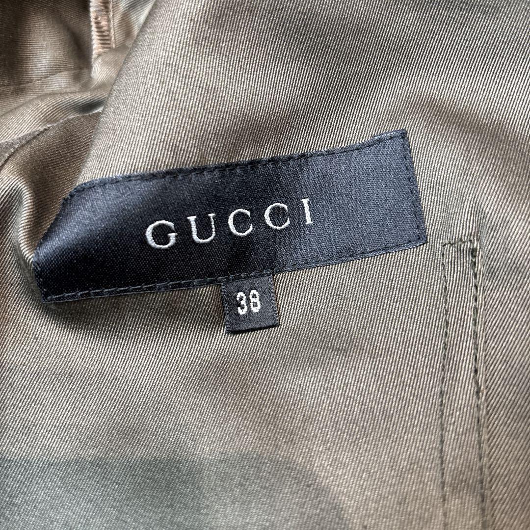 GUCCI サファリジャケット　テーラード　美品　gg柄　シルエット◎ スーツ