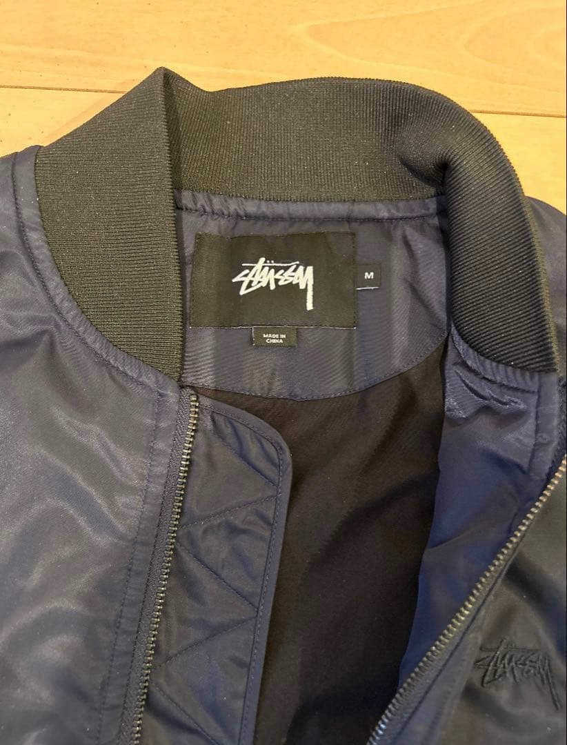 ジャケット・アウター stussy MA-1 NAVY M