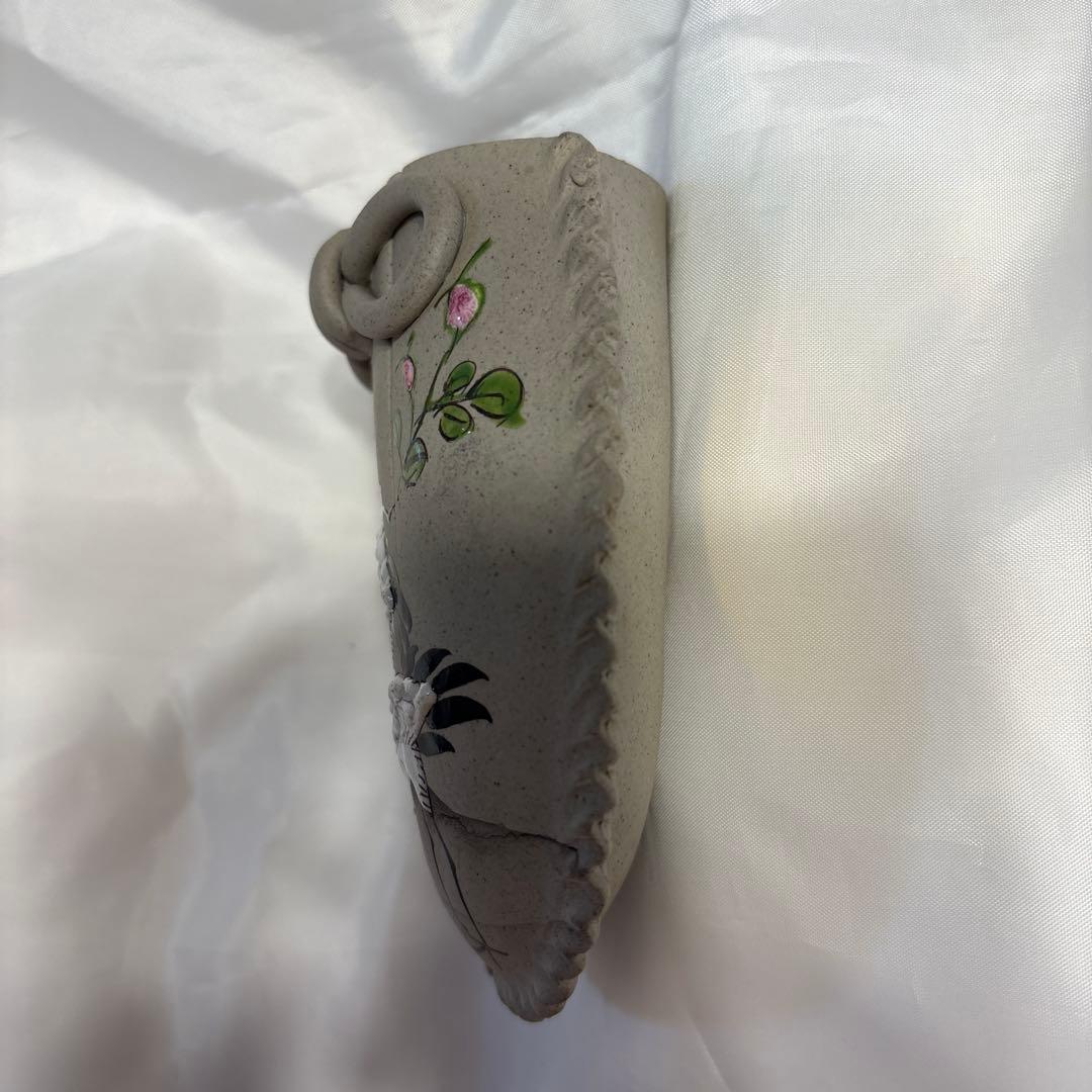 萬古焼　掛花入　骨董品