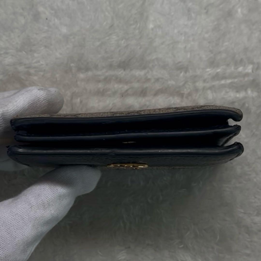 美品✨GUCCI 二つ折り 財布 マーモント GGスプリーム ブラック 現行