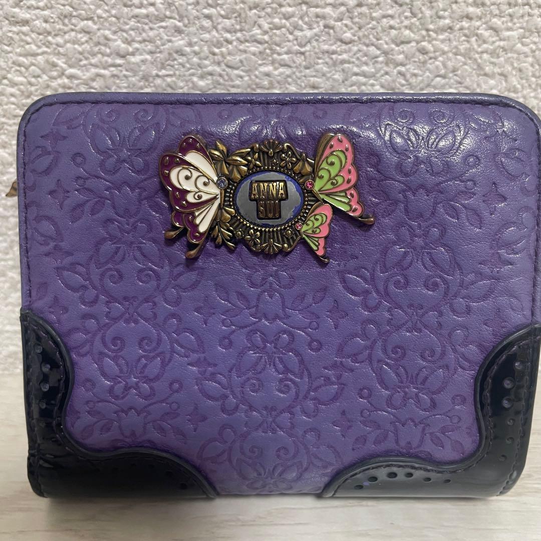 ANNA SUI 財布 鬼滅の刃コラボ 二つ折り財布 胡蝶三姉妹