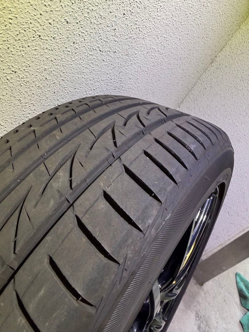 17インチ タイヤホイール4本 ブリヂストン RV ウェッズ レオニス