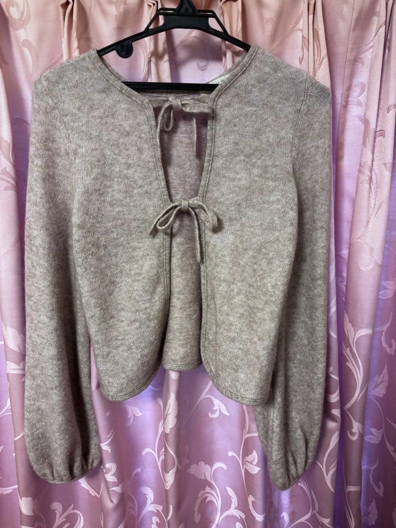 【新品】SÉZANE (セザンヌ) ベージュ ニットカーディガン