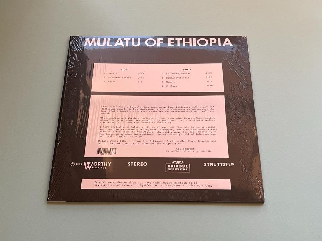 【美品LP】エチオピア音楽にジャズやファンクを盛り込んだレア・グルーヴの名盤