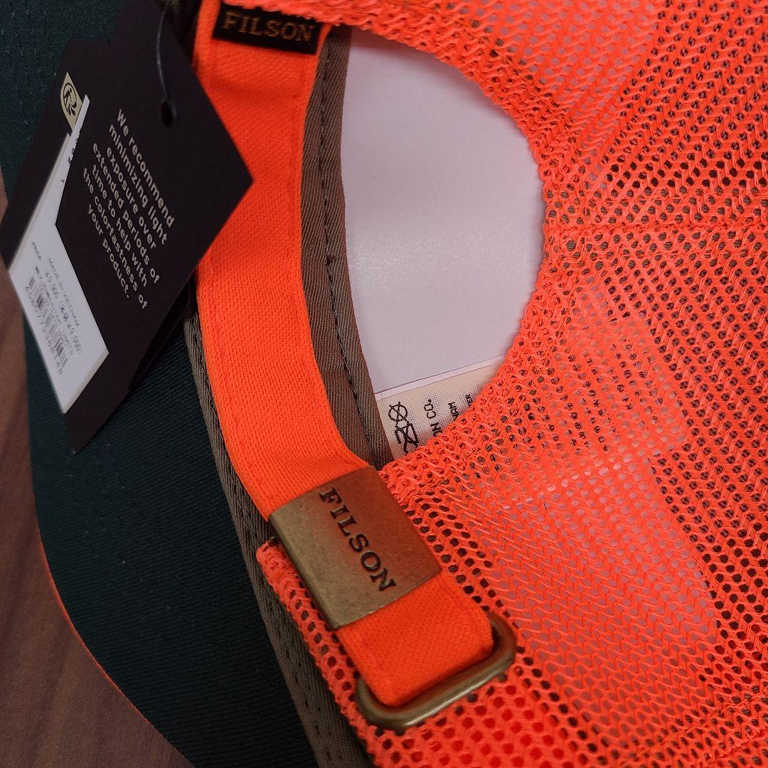 FILSON オレンジ メッシュキャップ