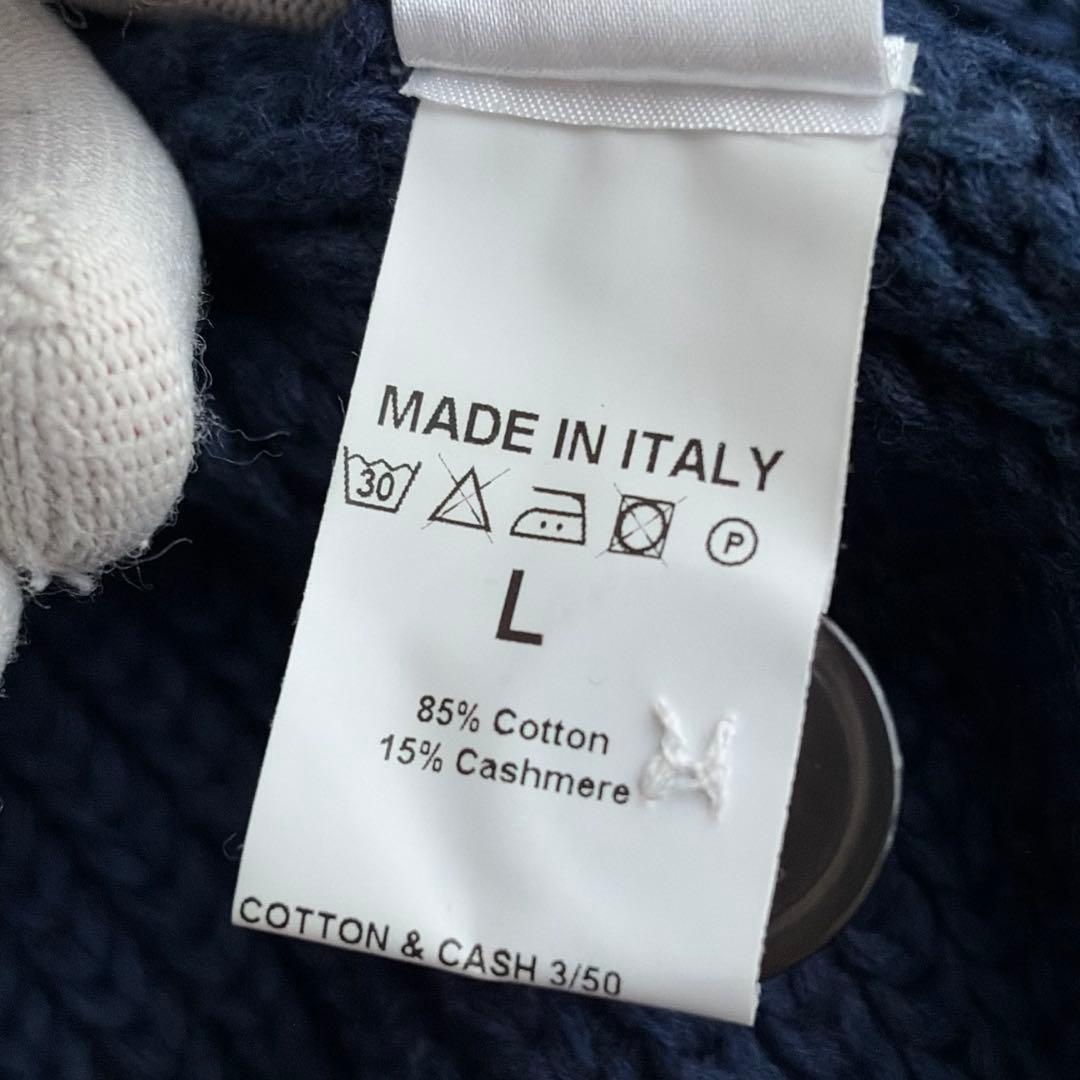 【未使用に近い✨】ISAIA ニットテーラード　カシミヤ混　L ローゲージ