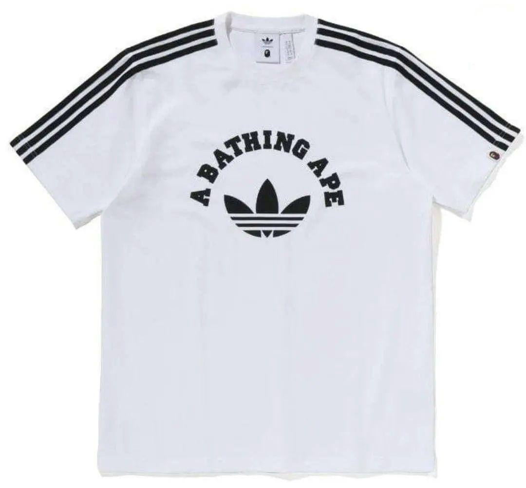 新品未開封 25ss BAPE × adidas Tee White М 白
