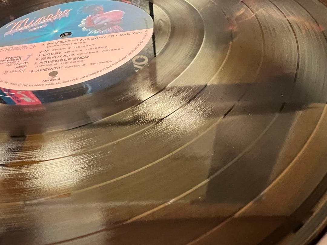 本田美奈子 ザ・ヴァージン・コンサート WTP-90386 LP 邦楽レコード