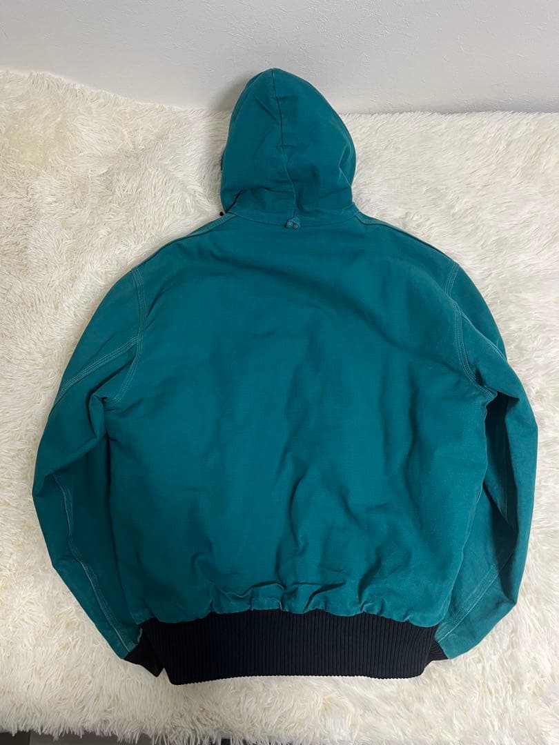 [希少] [美品] 90s カーハート　アクティブジャケット　ターコイズ　USA