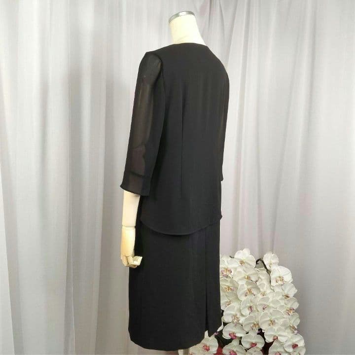 【新品未使用】7号　春秋　大人気 　ゆったり　東京ソワール　礼服　ワンピース