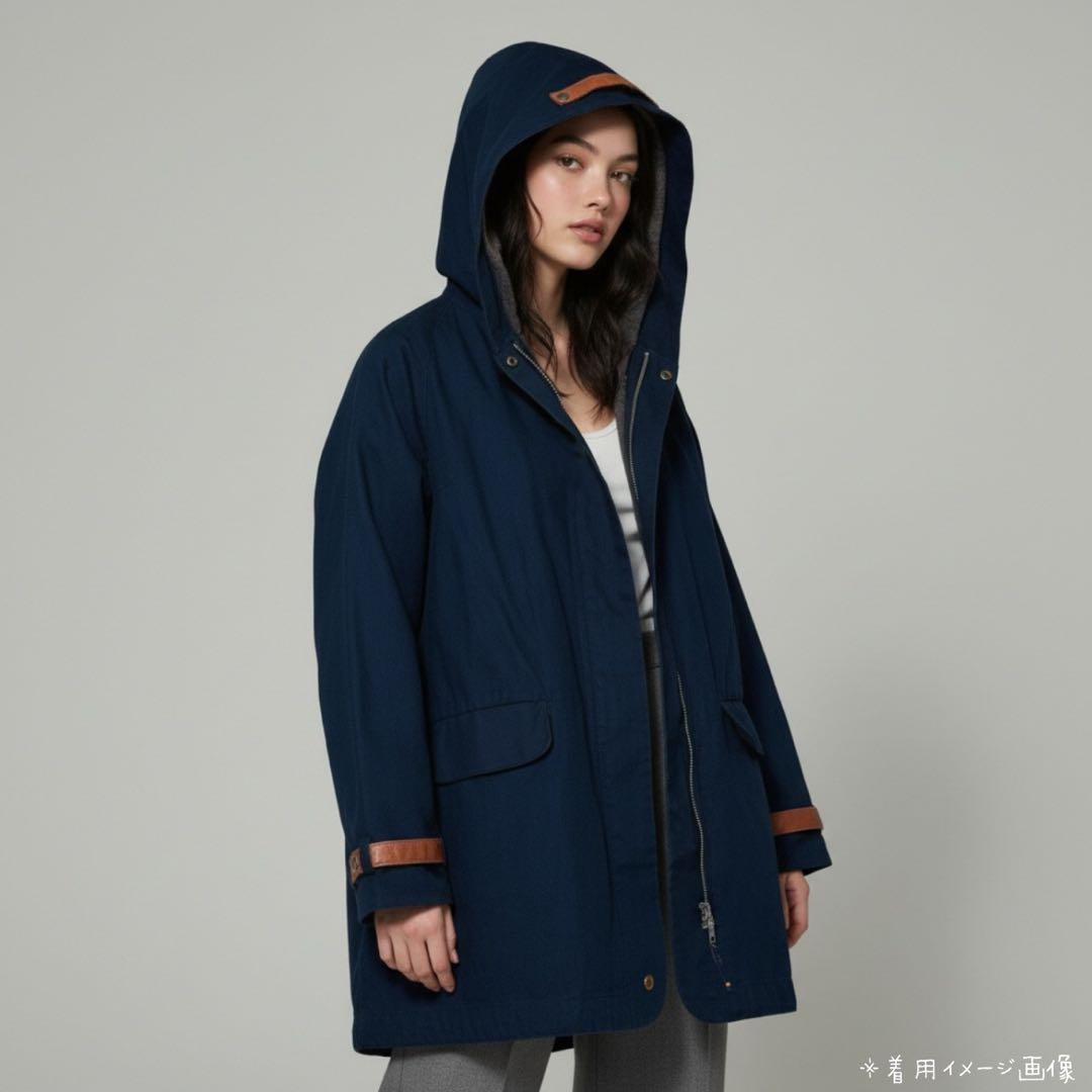 パラスパレス インディゴ ライナー付き コート フード モッズコート 2Way
