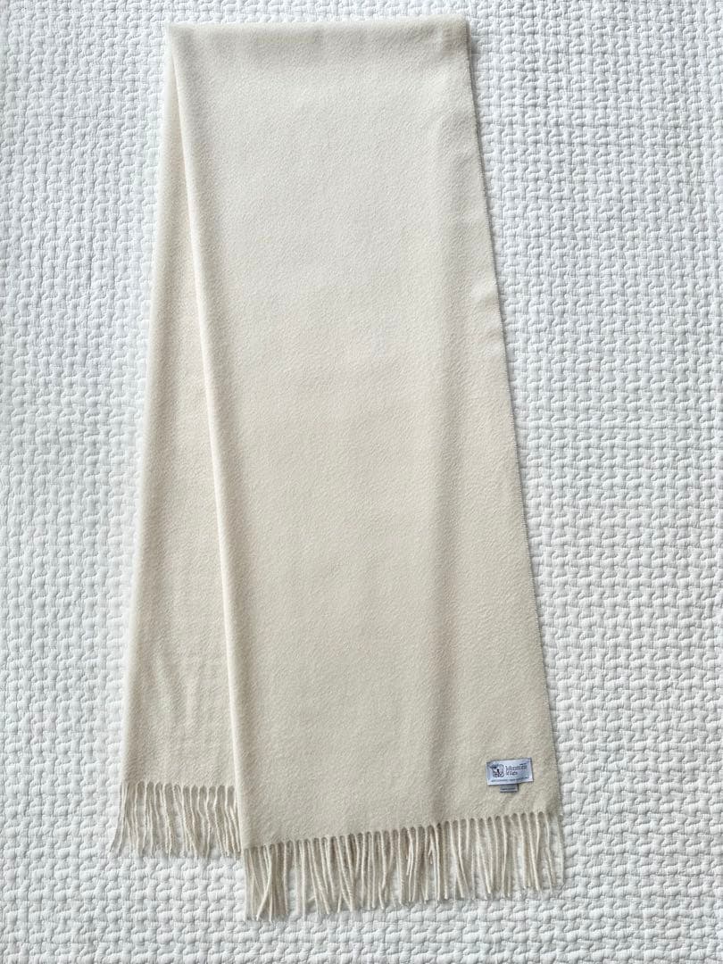 Johnstons of Elgin カシミヤストール アイボリー