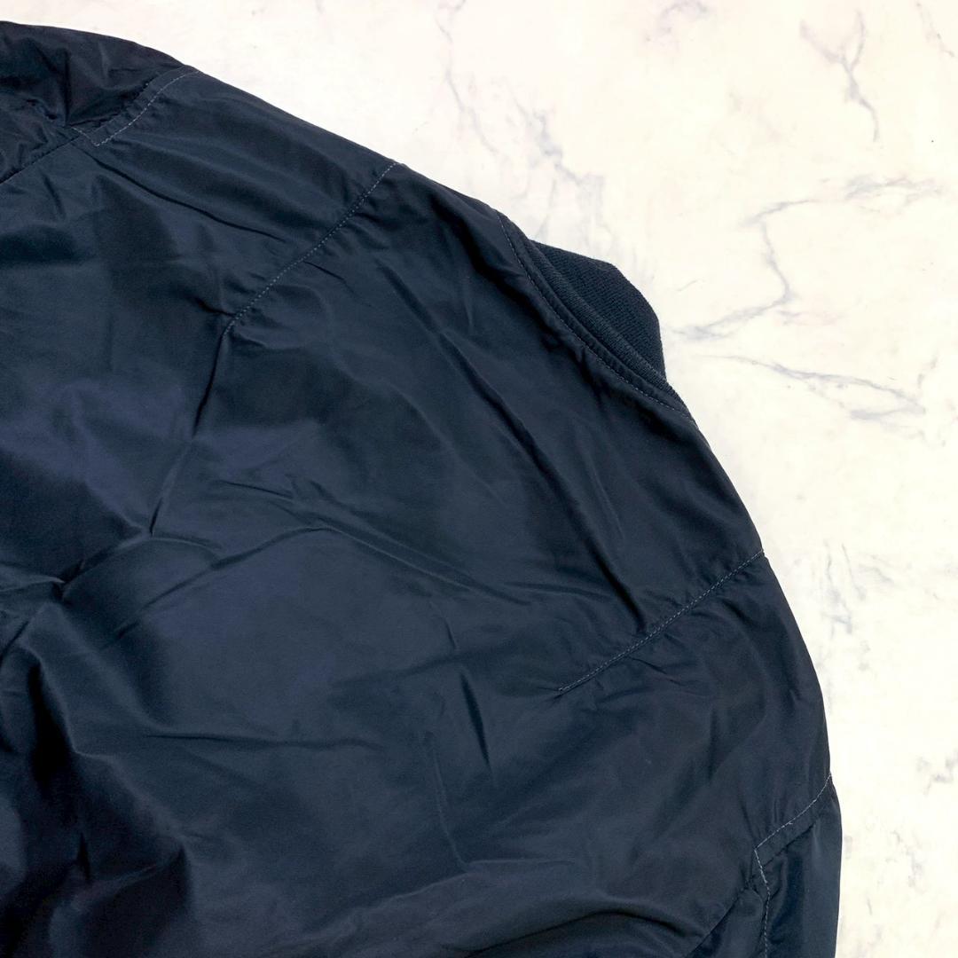 美品★米軍 90s L-2B グランドクルー ALPHA ネイビー M　E024