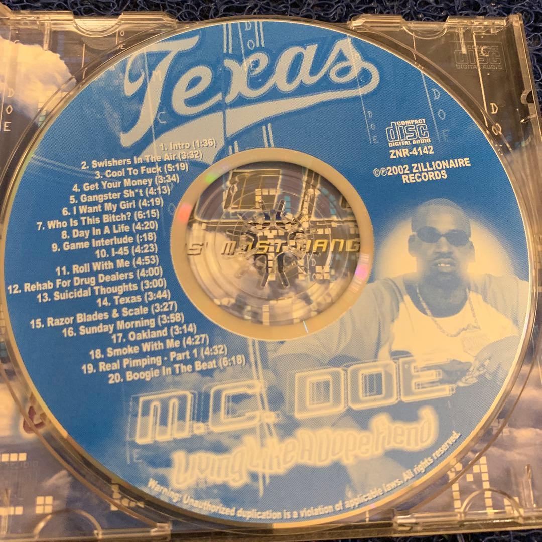 洋楽 g-rap M.C. DOE LIVING LIKE A  FIEND