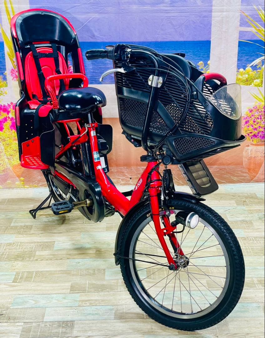 ちー　ヤマハパスキス⭐️人気モデル！子供乗せ電動アシスト自転車Y3617