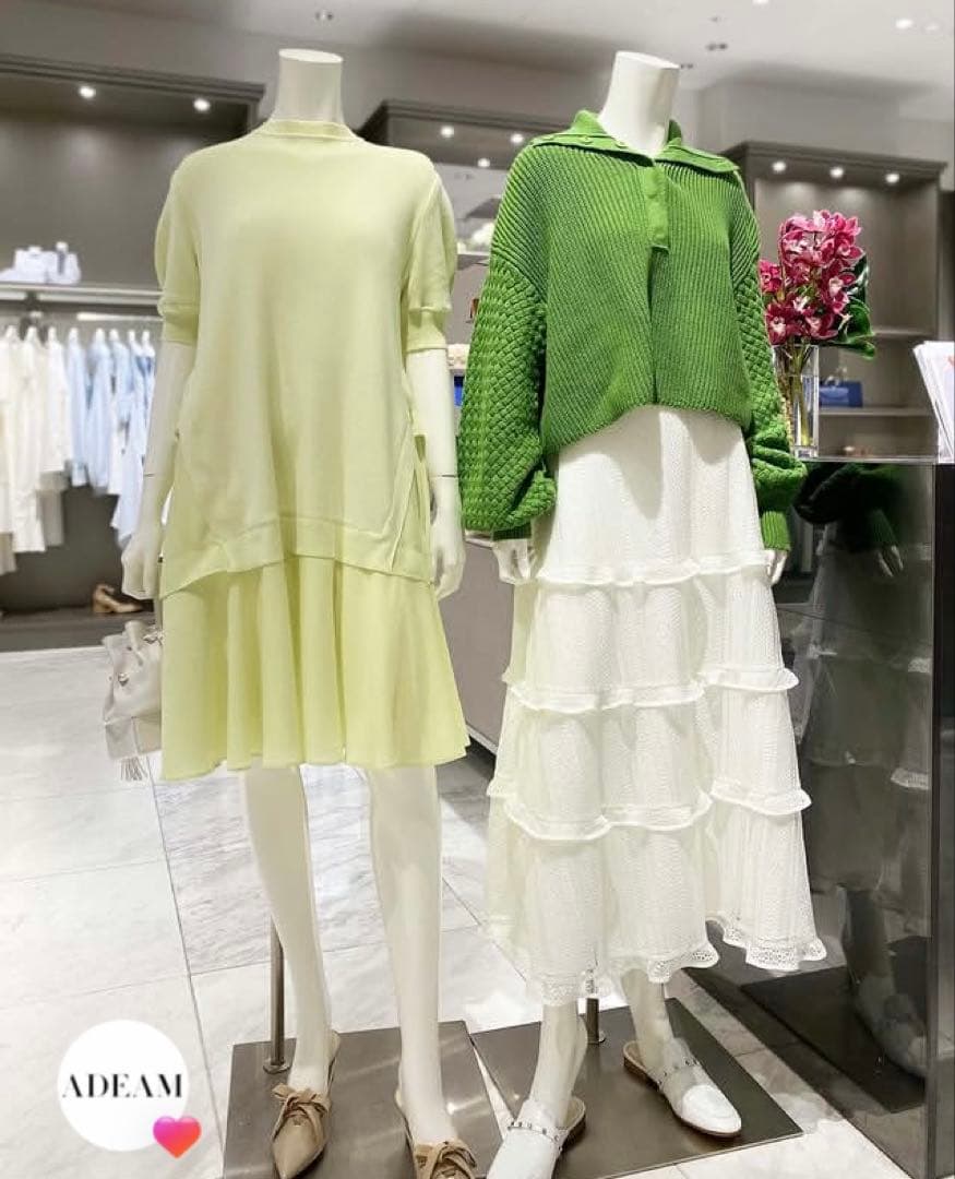 ADEAM アディアム フォクシー Plumeria Knit Dress
