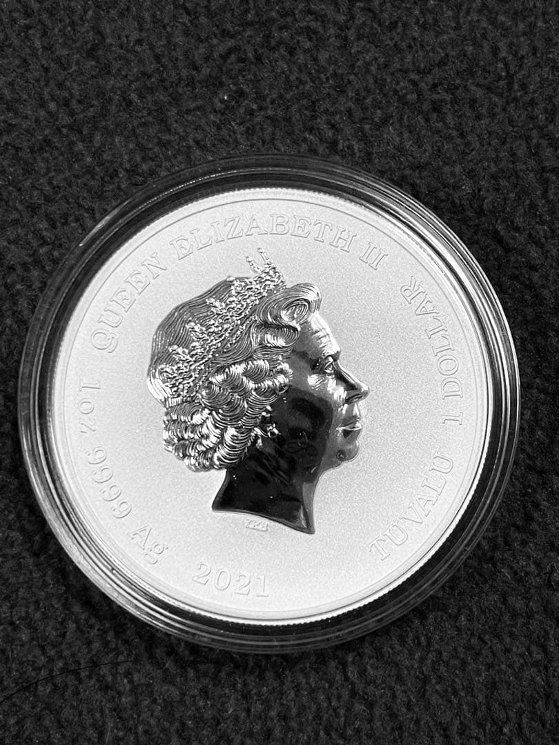 銀貨1オンス　ジョン・ウェンシリーズ ツバル　ケース付き　新品　2021年