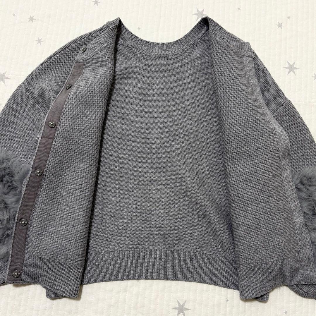 美品✨アルアバイル　2025AW ラビットカフクレイジー釦2WAYプルオーバー