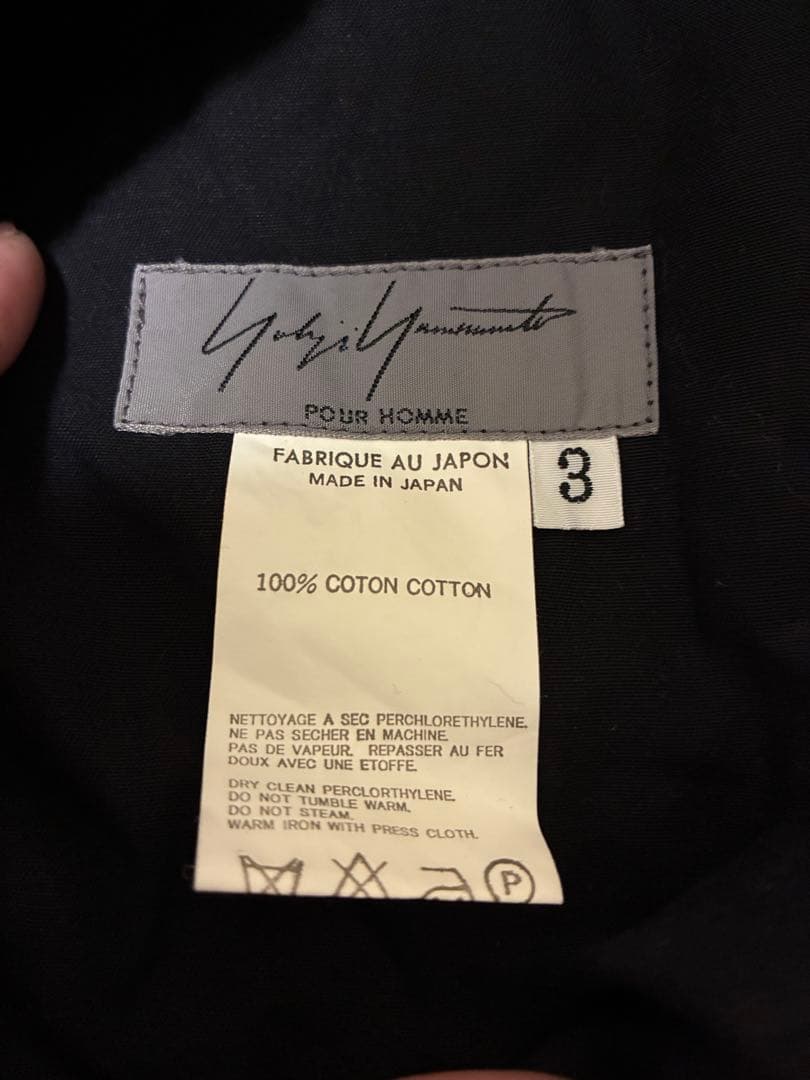 yohji yamamoto pour homme スカート　ブラック