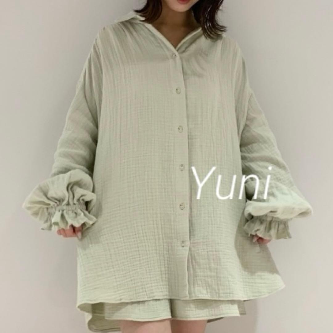 専用♡正規品♡ガーゼ上下セット♡グリーン