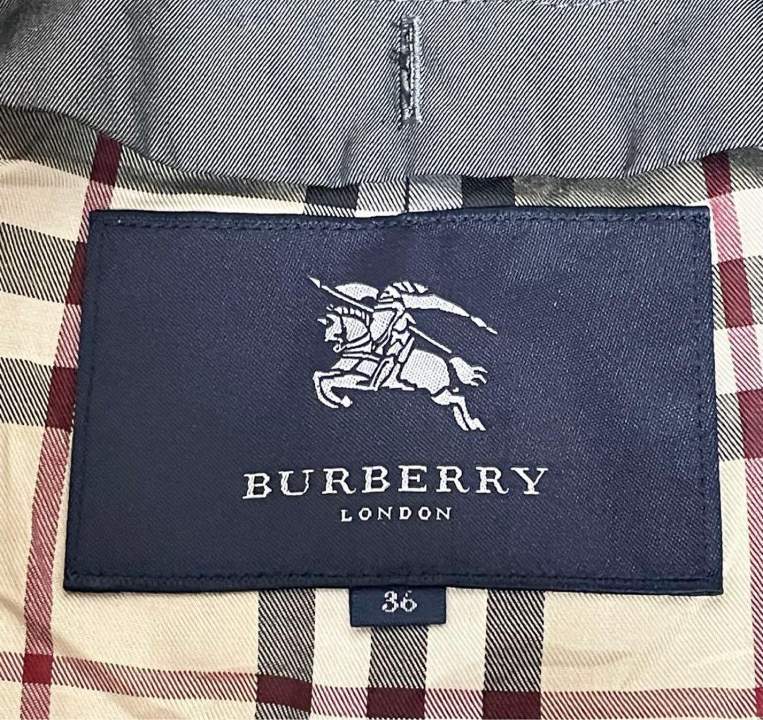 【売り切りセール】BURBERRY LONDON 希少 グレー ロング丈