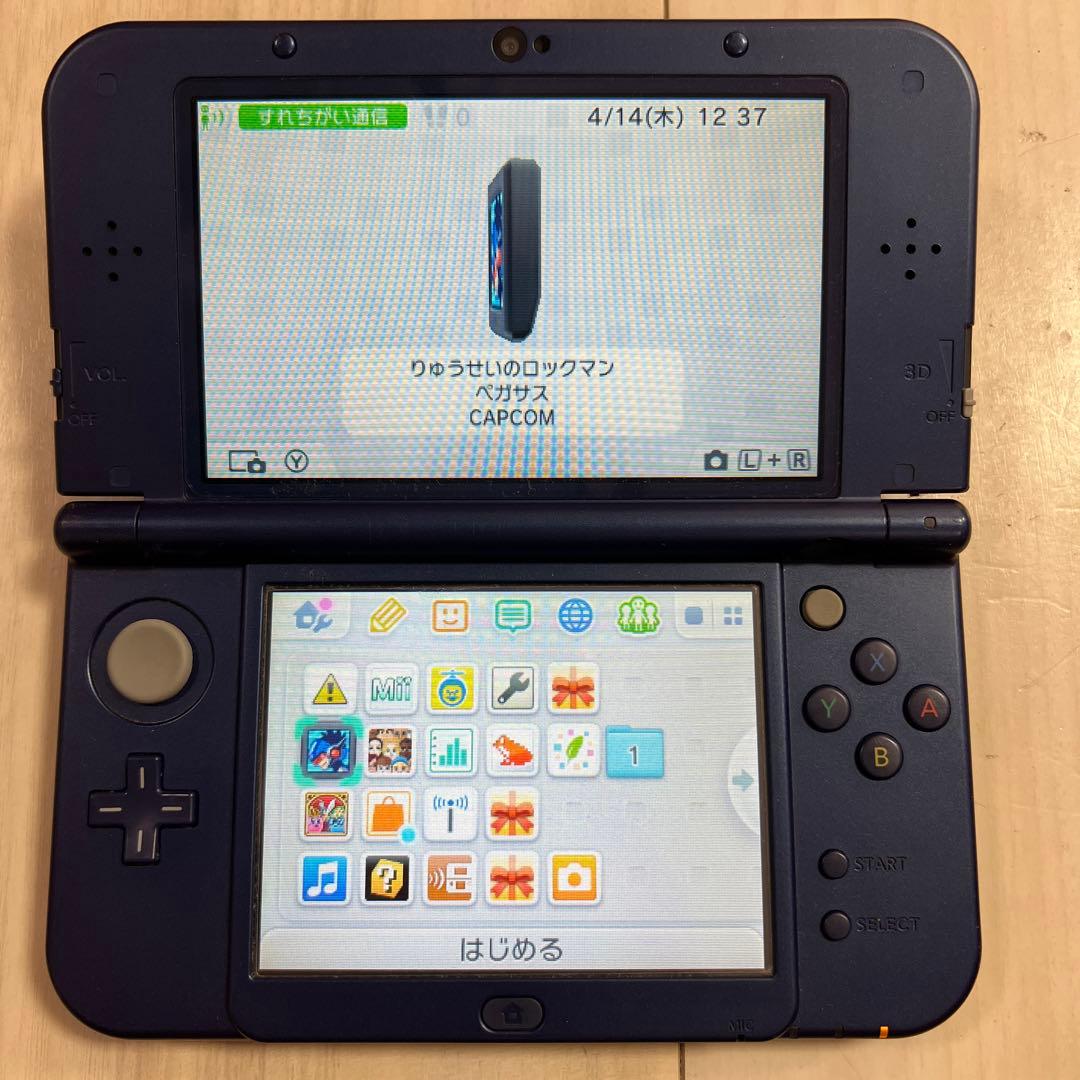 箱ありNewニンテンドー3DS LL メタリックブルー SDカード 充電コード