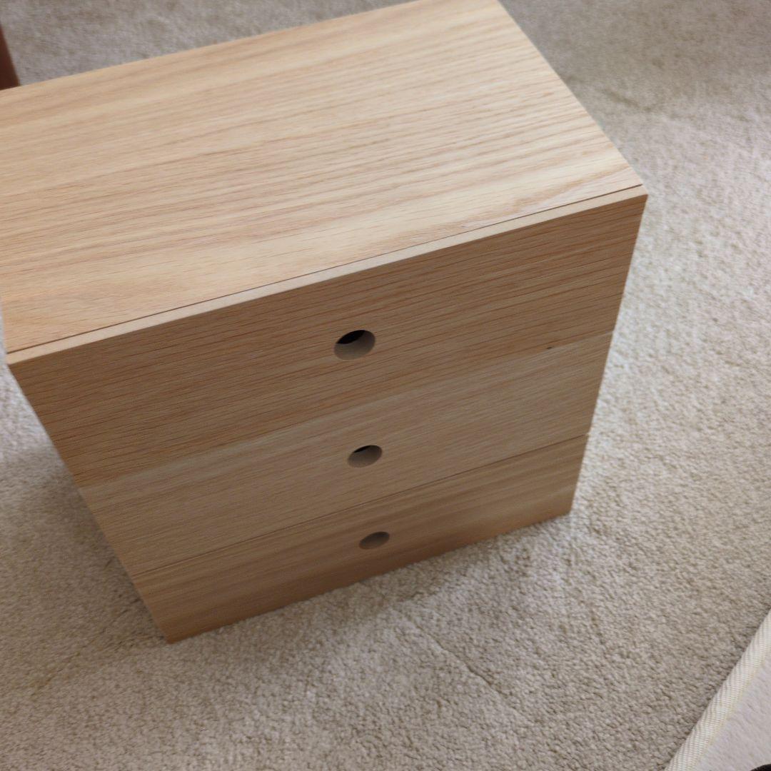 無印良品　木製小物収納一段×３
