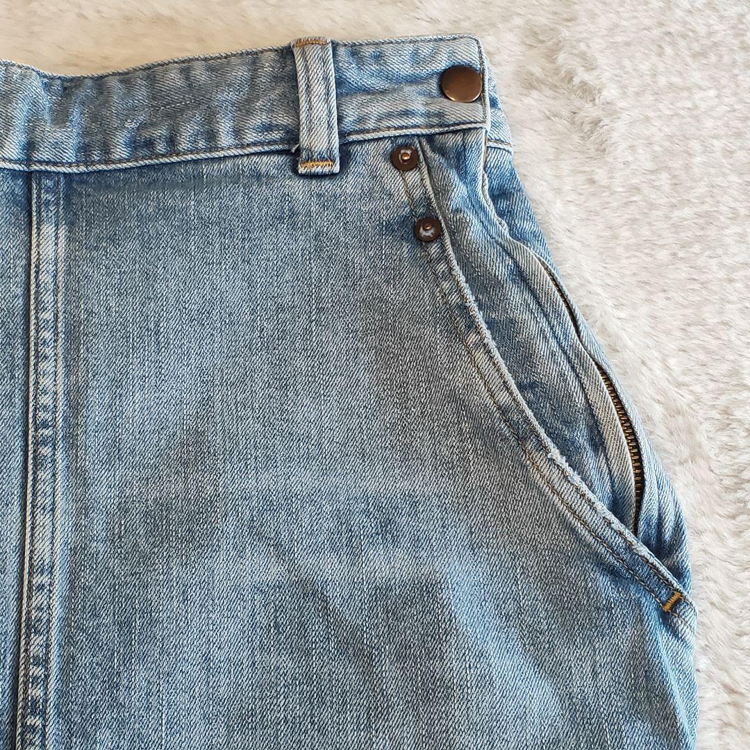 【美品】レッドカード スピックアンドスパン 別注 デニム マキシ ロングスカート