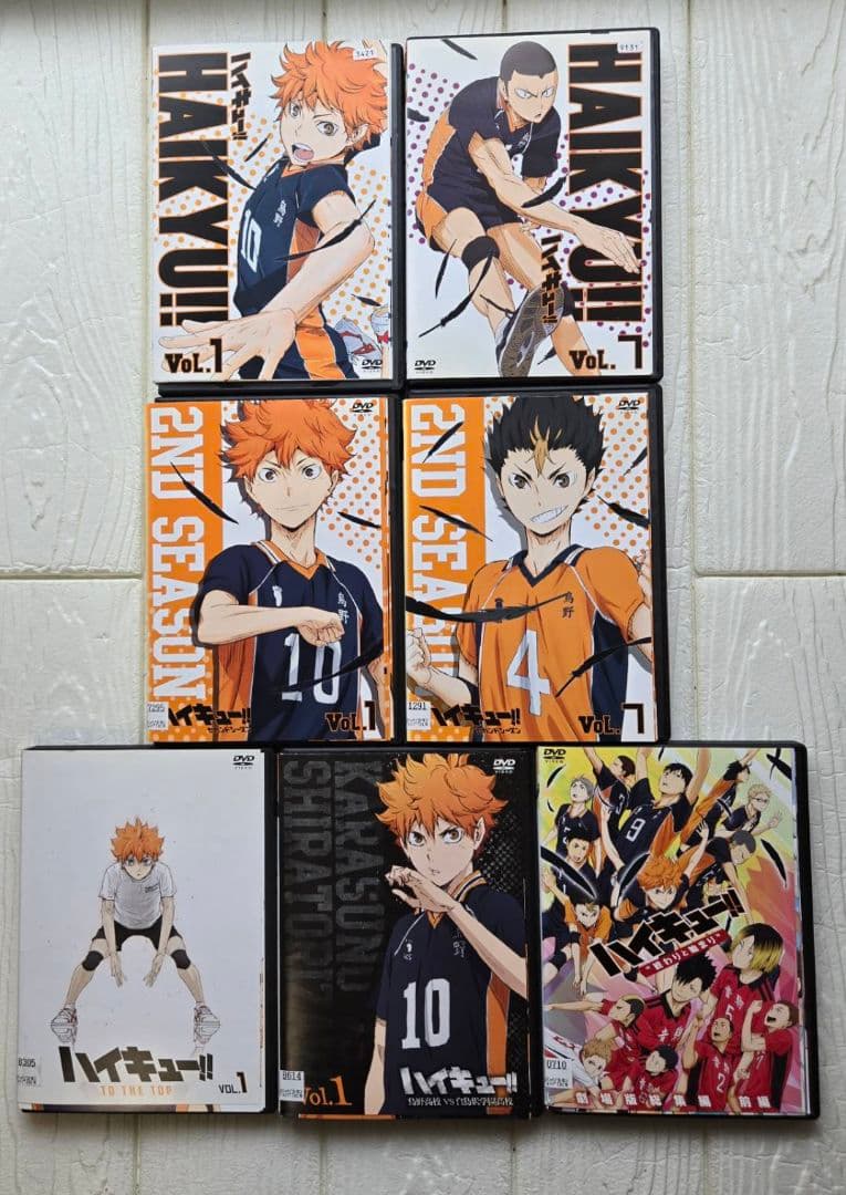 ハイキュー!!　1期～４期+劇場版+オリジナル　全35巻セット　DVD レンタル