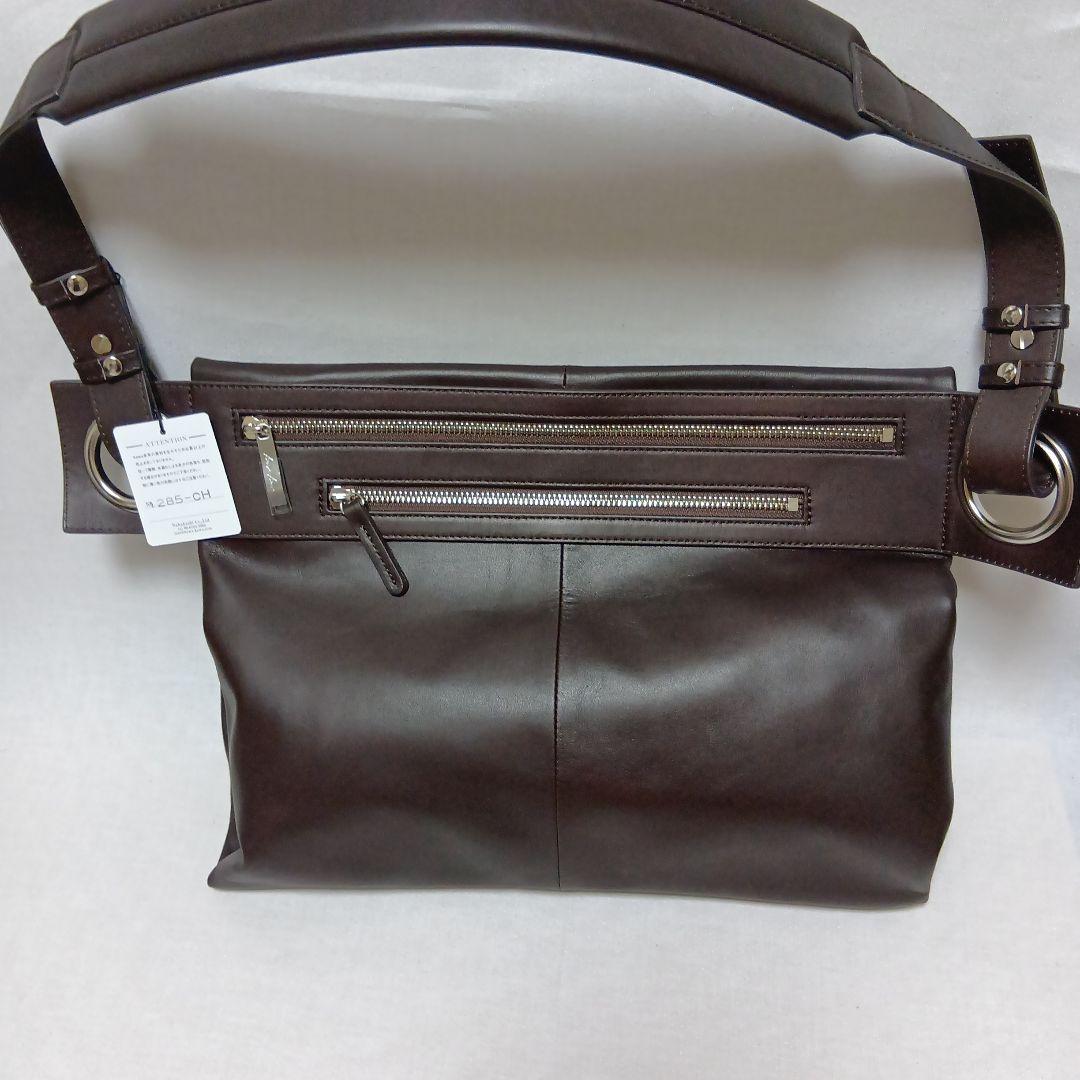 専用　カワカワ　ボディバッグLサイズ　本皮　ブラウン