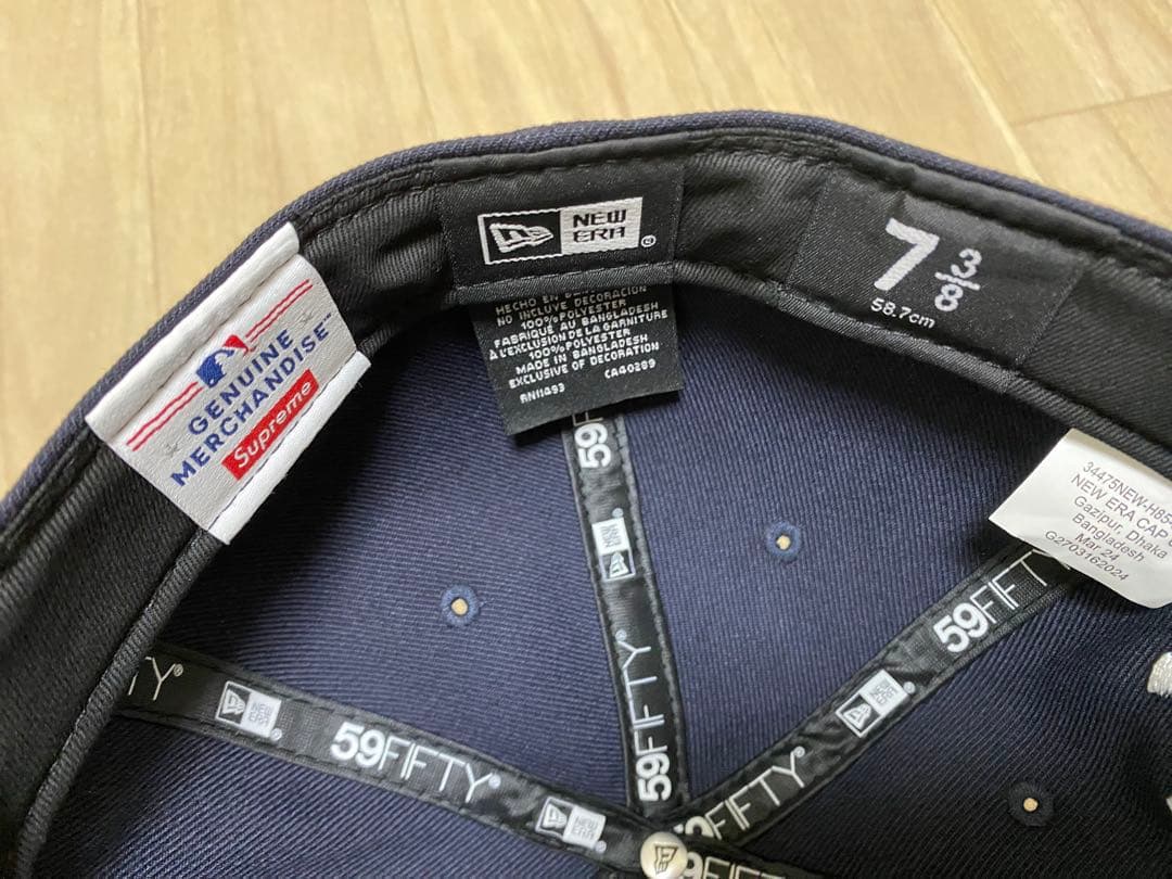 Supreme newera BOX LOGOキャップ 7 3/8
