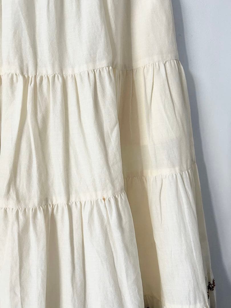 tricot Comme des Garçons　刺繍ギャザーフレアスカート