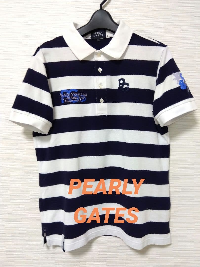美品✨PEARLY GATES ストライプポロシャツ サイズ4