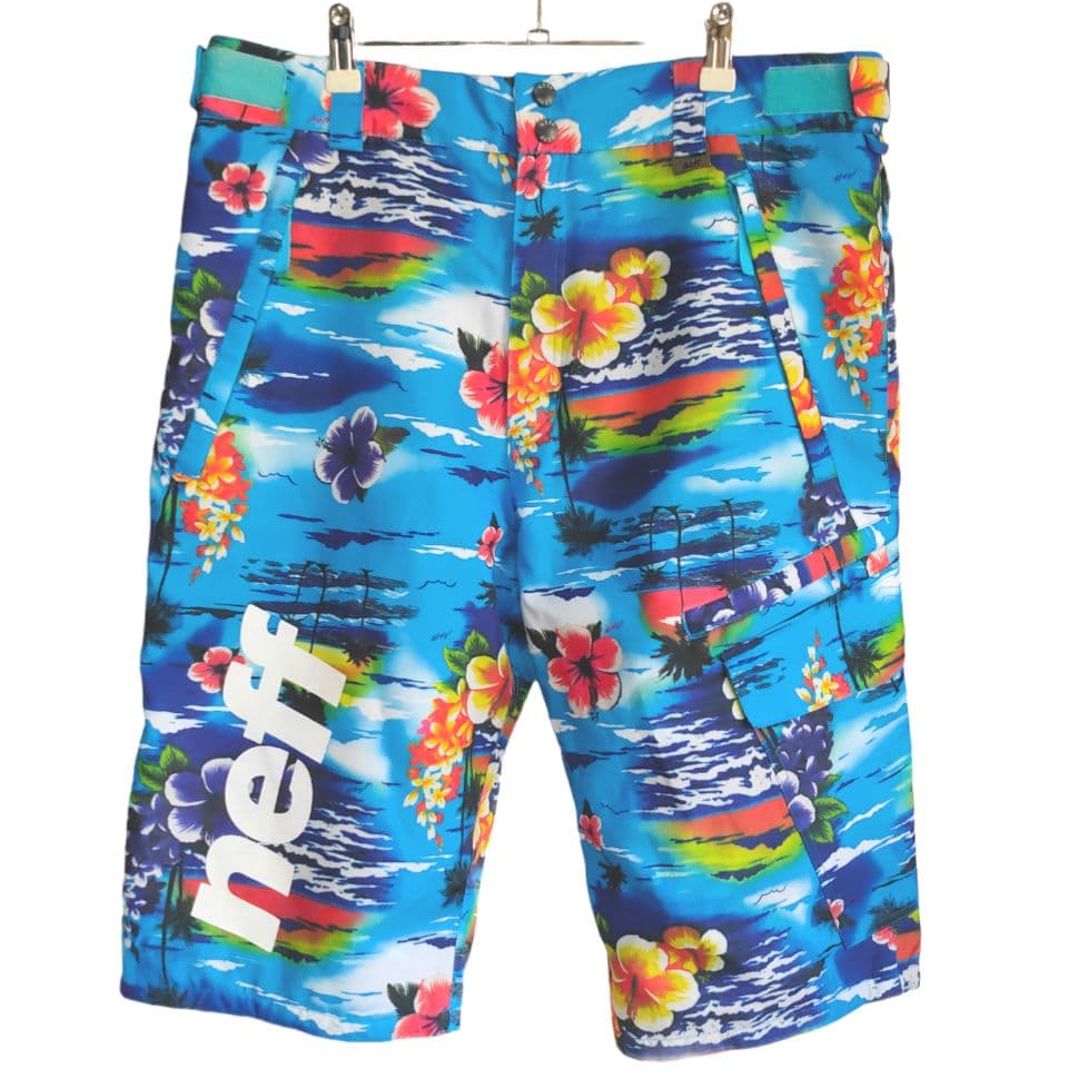 s*&様 neff アロハシャツ柄スノーボードウェア 上下セット ジャケットとハ