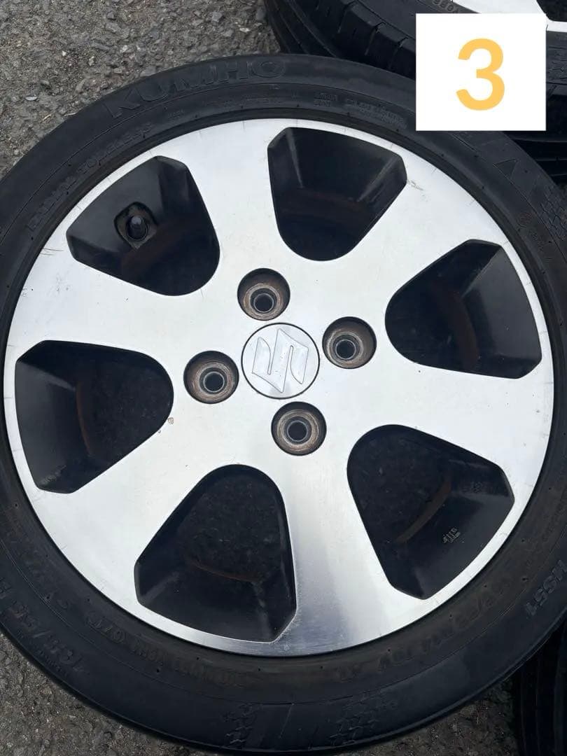 【送料無料】ワゴンR純正ホイール4本セット　14インチ　165/55R 14