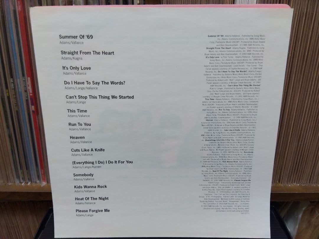 So Far So Good ブライアン アダムス LP