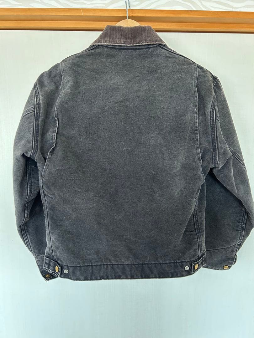 希少USA製Carhartt デトロイトジャケットsize42 ブラックフェード