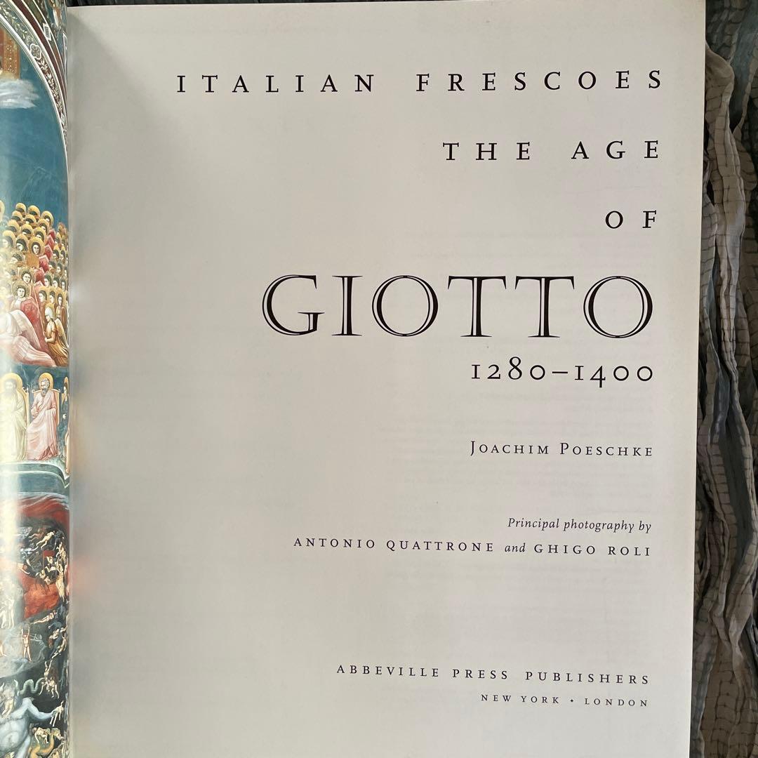 英語大型画集　イタリアのフレスコ画-ジョットの時代 1280-1400