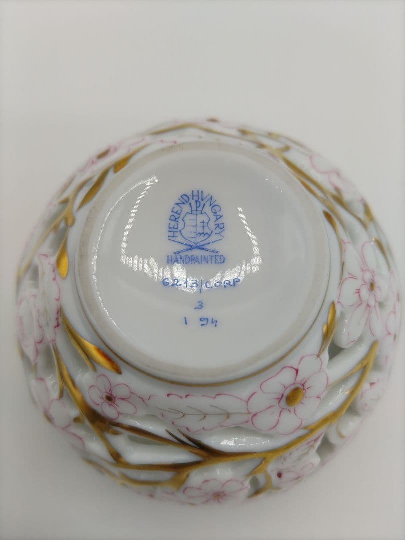 HEREND/ヘレンド　ファンタジーコレクション　ピンクボンボニエール