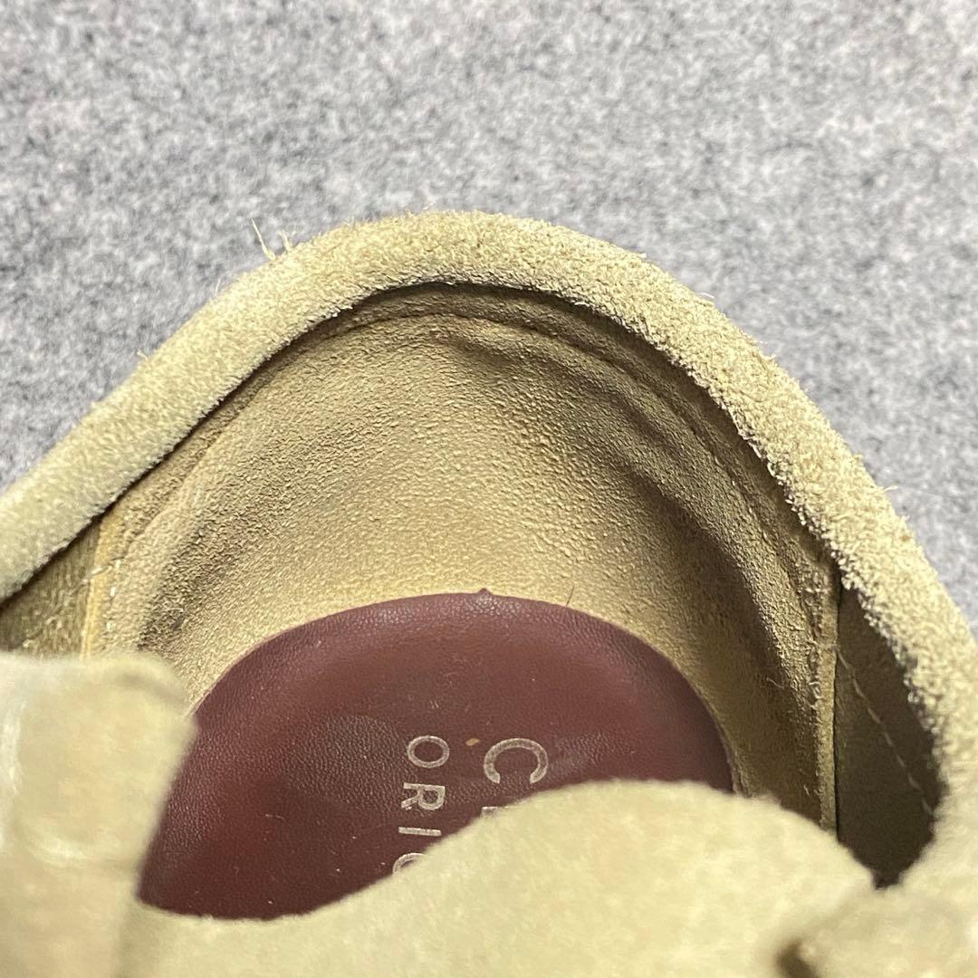 clarks クラークス　26.5 ワラビー ベージュ スエード モカシン